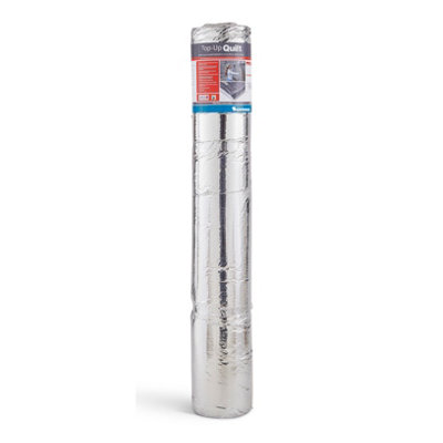 Ybs Top-Up Quilt Silver Reflective Insulation Roll, (L)10M (W)1.2M (T)20Mm