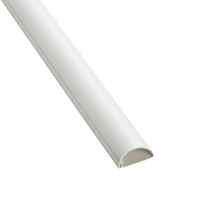 D-Line White Semi-Circle Trunking Length,(W)30Mm (L)2M (H)15Mm