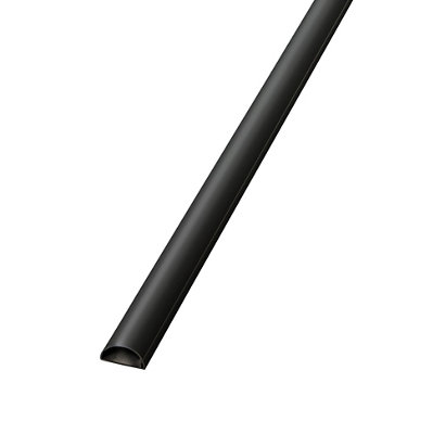 D-Line Black Semi-Circle Trunking Length,(W)30Mm (L)2M (H)15Mm