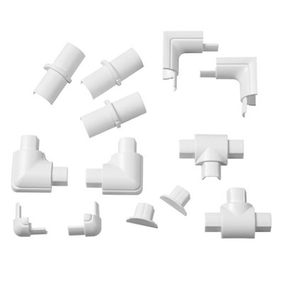 D-Line White Micro Trunking Kit (D)8Mm
