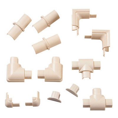 D-Line Magnolia Micro 13 Piece Trunking Kit (D)8Mm, (W)16Mm