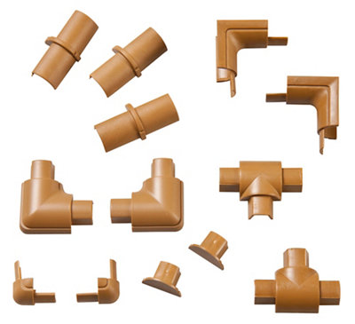 D-Line Wood Effect Micro 13 Piece Trunking Kit (D)8Mm, (W)16Mm