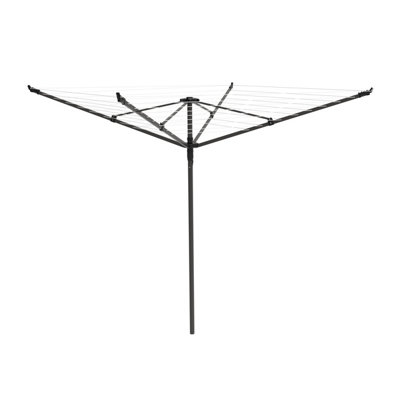 Betterdri Brown Steel 4 Arm Garden Rotary Airer, 45M
