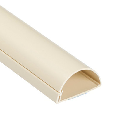 D-Line Magnolia Semi-Circle Decorative Trunking (D)25Mm