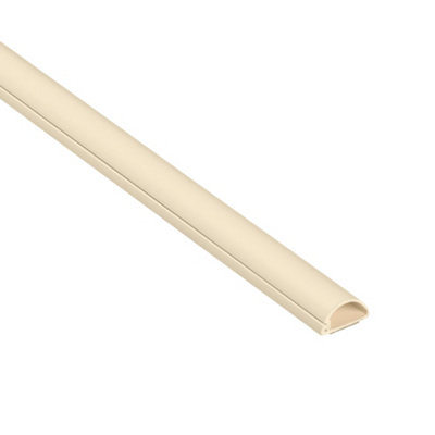 D Line Magnolia Semi-Circle Decorative Trunking (D)20Mm