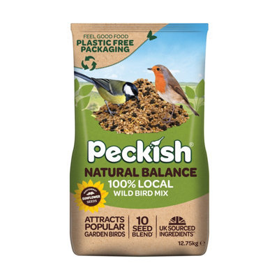 Peckish Natural Balance Seed Mix Wild Bird Food 12.75kg - Brown - Wilko