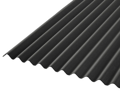 Roof Pro Black Bitumen Corrugated Roofing Sheet (L)2M (W)950Mm (T)2.6Mm
