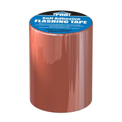 Roof Pro Terracotta Weatherproof Tape (L)10M (W)200Mm