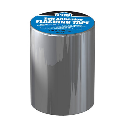 Roof Pro Grey Weatherproof Tape (L)3M (W)200Mm
