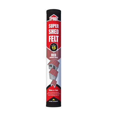 Roof Pro Super Red Shed Felt, (L)10M (W)1M