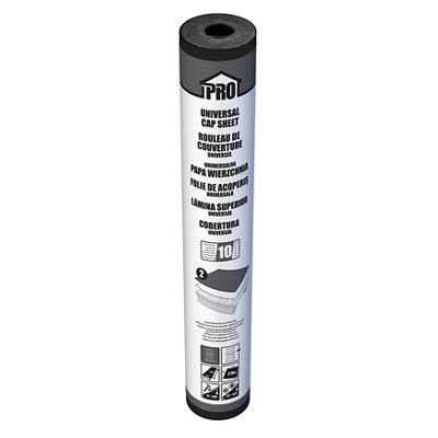 Roof Pro Grey Roofing Felt Cap Sheet, (L)10M (W)1M