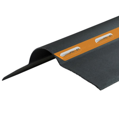 Corrapol Black Bitumen Ridge Piece (L)950Mm (W)420Mm