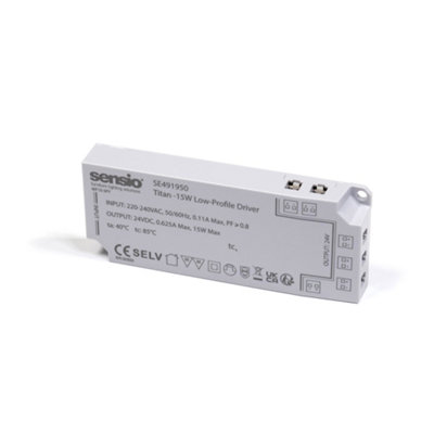 Sensio Titan Grey Mains Fed Led Driver 24V/15W