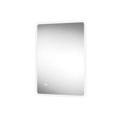 Sensio Libra Rectangular Wall-Mounted Bathroom Illuminated Colour-Changing Mirror (H)70Cm (W)50Cm
