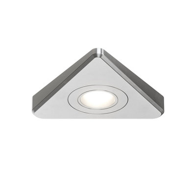 Sensio Nexus Stainless Steel Effect Mains-Powered Led Variable White Under Cabinet Light Ip20 (L)147Mm (W)140Mm, Pack Of 3