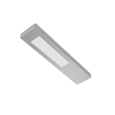Sensio Solo Stainless Steel Effect Mains-Powered Led Neutral White Under Cabinet Light Ip20 (L)180Mm (W)40Mm, Pack Of 3