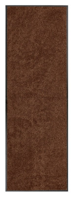 B&Q Washamat Brown Plain Heavy Duty Barrier Mat, 180Cm X 60Cm