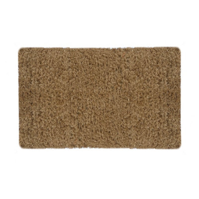 B&Q Melford Brown Plain Heavy Duty Door Mat, 75Cm X 45Cm
