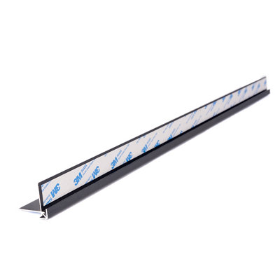 Splashwall Alloy Anthracite Aluminium External Worktop Corner Joint (H)750Mm (W)4Mm