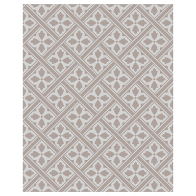 Laura Ashley Mr Jones Dove Grey Geometric Glass Splashback, (H)750Mm (W)600Mm (T)6Mm