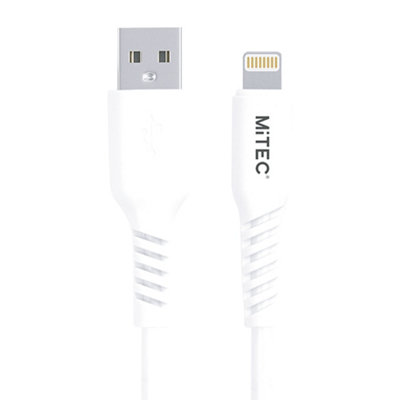 Mitec Usb A - Lightning Non-Biodegradable Charging Cable, 1M, White