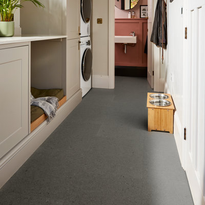 Palio By Karndean Black Marble Effect Embossed Luxury Vinyl Click Tile, 2.74M²