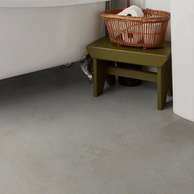 Palio By Karndean Grey Concrete Effect Embossed Luxury Vinyl Click Tile, 2.74M²