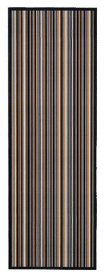 B&Q Kensington Grey Striped Heavy Duty Mat, 150Cm X 50Cm