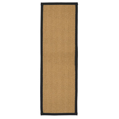 B&Q Natural Herringbone Woven Effect Large Runner, (L)180Cm X (W)60Cm