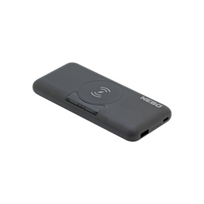 Nebo Black Portable Wireless Power Bank 10000Mah