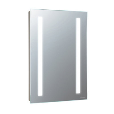 Sensio Lumino Evo+ Rectangular Wall-Mounted Bathroom Illuminated Contemporary Illuminated Mirror (H)45Cm (W)30Cm