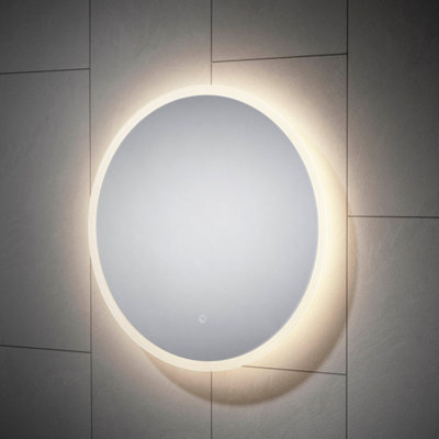 Sensio Como Mirror Round Wall-Mounted Bathroom & Wc Illuminated Modern Illuminated Mirror (H)60Cm (W)60Cm