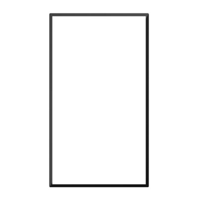 Premium Kitchens Ethos Matt Black Modern Glazed Cabinet Door (W)500Mm (H)715Mm (T)18Mm