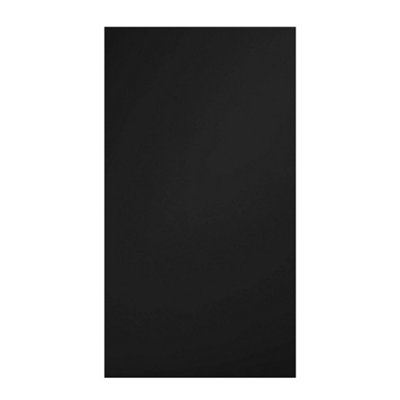 Premium Kitchens Ethos Matt Black Modern Drawerline Door & Drawer Front Cabinet Door (W)600Mm (H)715Mm (T)18Mm, Pack Of 2