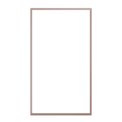 Premium Kitchens Ethos Matt Antique Rose Modern Glazed Cabinet Door (W)300Mm (H)715Mm (T)18Mm