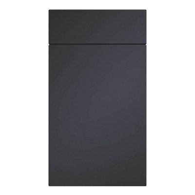 Premium Kitchens Ethos Matt Indigo Modern Drawerline Door & Drawer Front Cabinet Door (W)500Mm (H)715Mm (T)18Mm, Pack Of 2