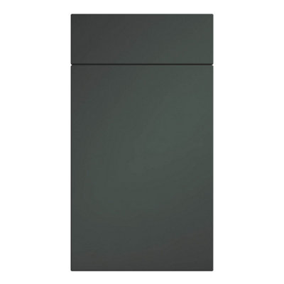 Premium Kitchens Ethos Matt Green Modern Drawerline Door & Drawer Front Cabinet Door (W)600Mm (H)715Mm (T)18Mm, Pack Of 2