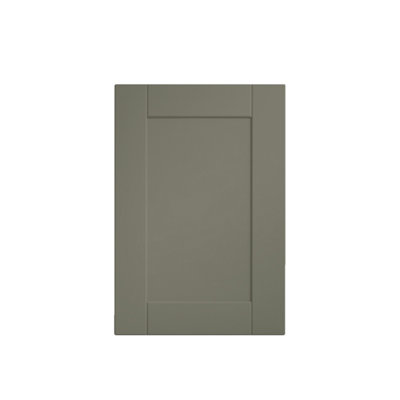 B&Q Atomia Matt Reed Green Modular Furniture Door, (H) 747Mm (W) 372Mm