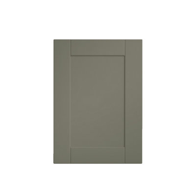 B&Q Atomia Matt Reed Green Without Mirror Doors Modular Furniture Door, (H) 747Mm (W) 497Mm
