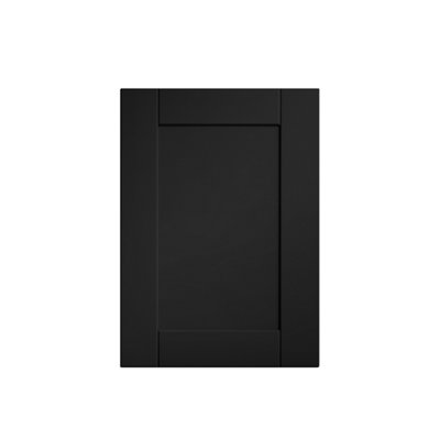 B&Q Atomia Matt Black Modular Furniture Door, (H) 747Mm (W) 497Mm