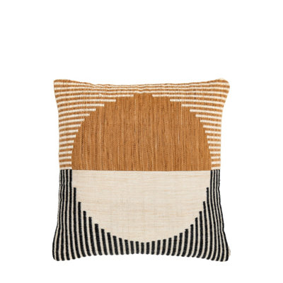 Gallery™ Orange & Black Circle Indoor Cushion (L)45Cm (W)45Cm