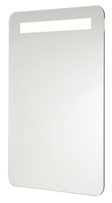 Cooke & Lewis Colwell Rectangular Wall-Mounted Bathroom Illuminated Bathroom Mirror (H)70Cm (W)50Cm