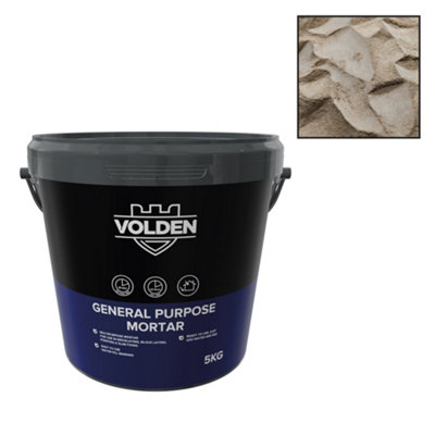 Volden Multipurpose Mortar, 5Kg Tub - Requires Mixing Before Use