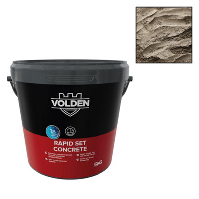 Volden Rapid Set Concrete, 5Kg Tub - Requires Mixing Before Use