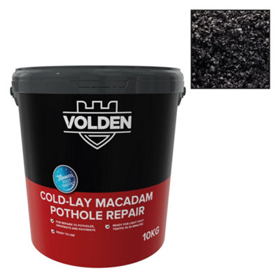 Volden Pothole Repair Ready Mixed Macadam, 10Kg Tub