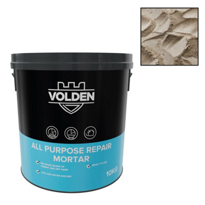 Volden Ready-Mixed Repair Mortar, 10Kg Tub - Requires Mixing Before Use
