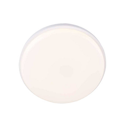 Goodhome Almagro White Wired Led Bulkhead Light (Dia) 35Cm