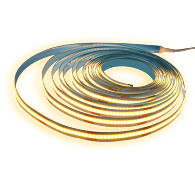 Goodhome Cacella Mains-Powered (Plug-In) Led Warm White Strip Light Ip20 2000Lm 2700K (L)5M