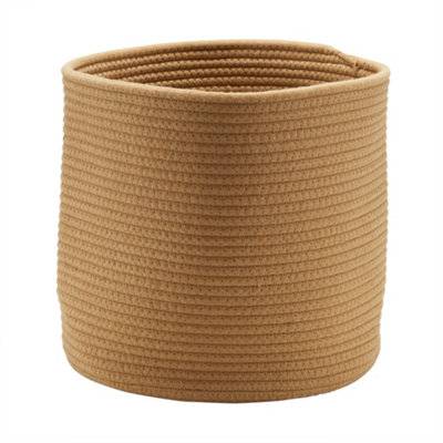 Goodhome Mixxit Cotton Rope Storage Basket (H)30Cm (W)30Cm (D)30Cm