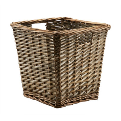 Goodhome Mixxit Natural Willow Storage Basket (H)30Cm (W)30Cm (D)30Cm